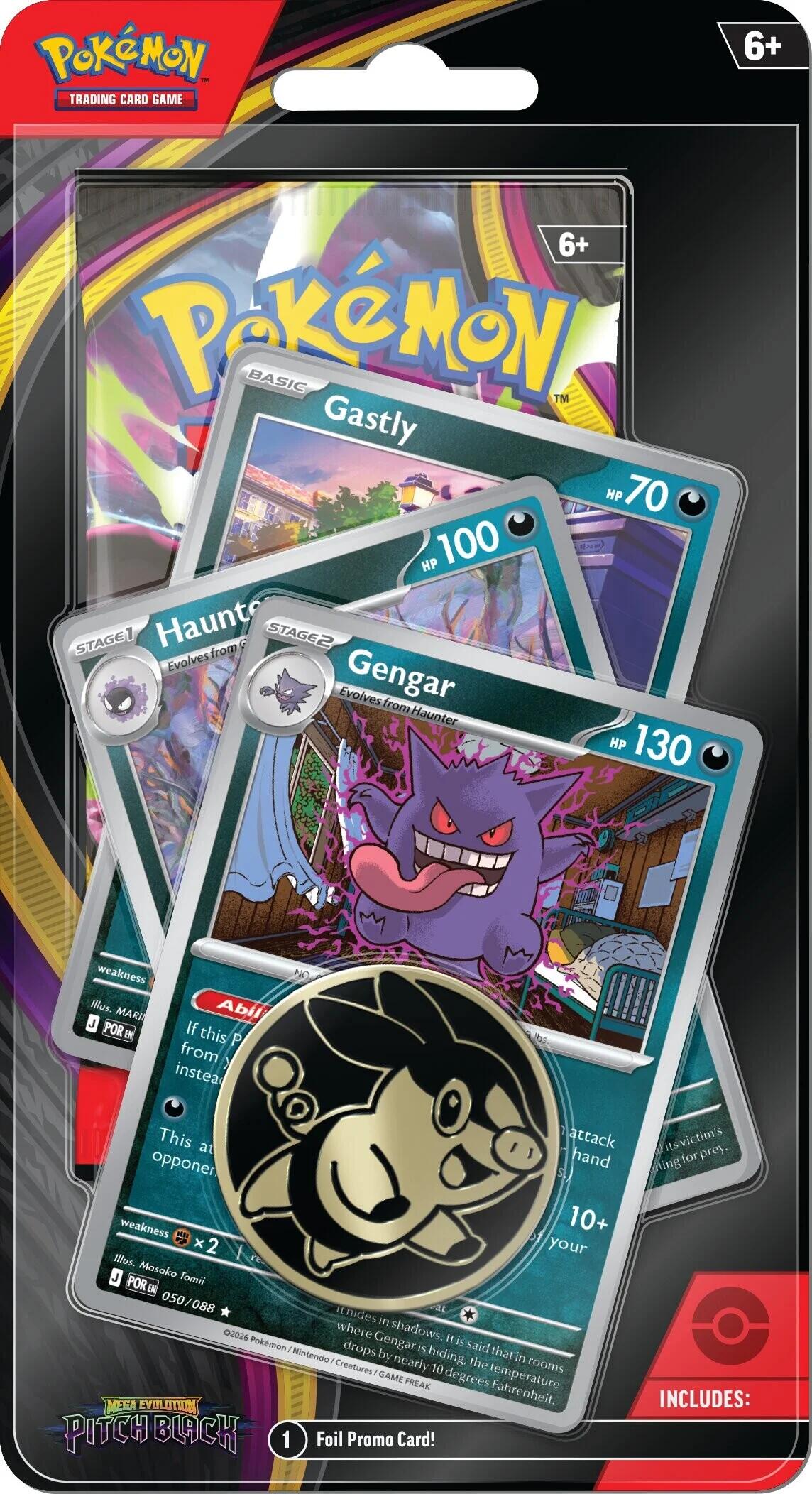 Mega Evolution: Pitch Black - Premium Checklane Blister [Gengar Line] | Jack's On Queen