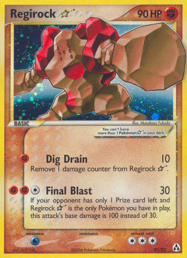 Regirock Star (91/92) [EX: Legend Maker] | Jack's On Queen