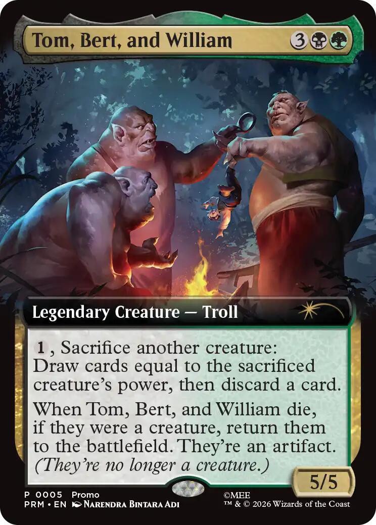 Tom, Bert, and William (Extended Art) [Media Promos] | Jack's On Queen