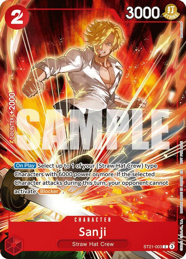 Sanji (Welcome Pack 2026 Vol.1) (ST21-003) [One Piece Promotion Cards] | Jack's On Queen