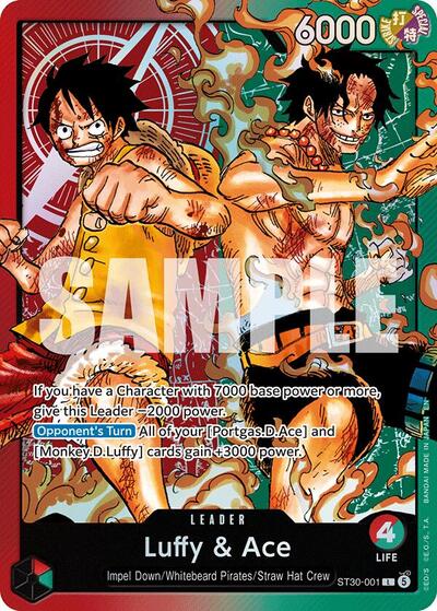 Luffy & Ace (ST30-001) [Starter Deck EX: Luffy & Ace] | Jack's On Queen