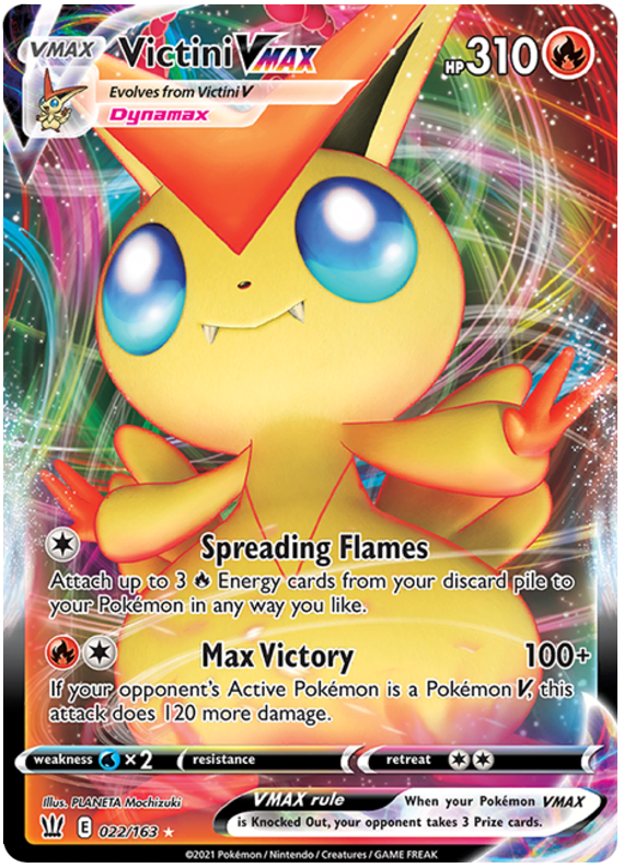 Victini VMAX (022/163) [Sword & Shield: Battle Styles] | Jack's On Queen