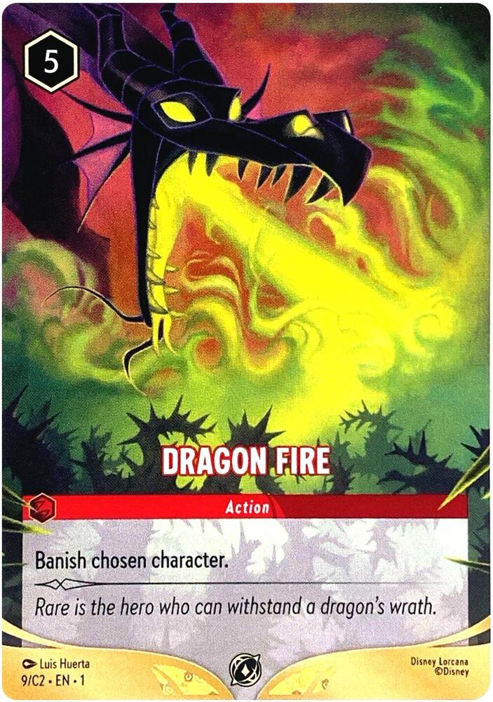 Dragon Fire (9/C2) (9) [Disney Lorcana Promo Cards] | Jack's On Queen