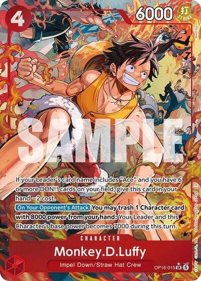 Monkey.D.Luffy (Alternate Art) (OP16-015) [The Time of Battle] | Jack's On Queen