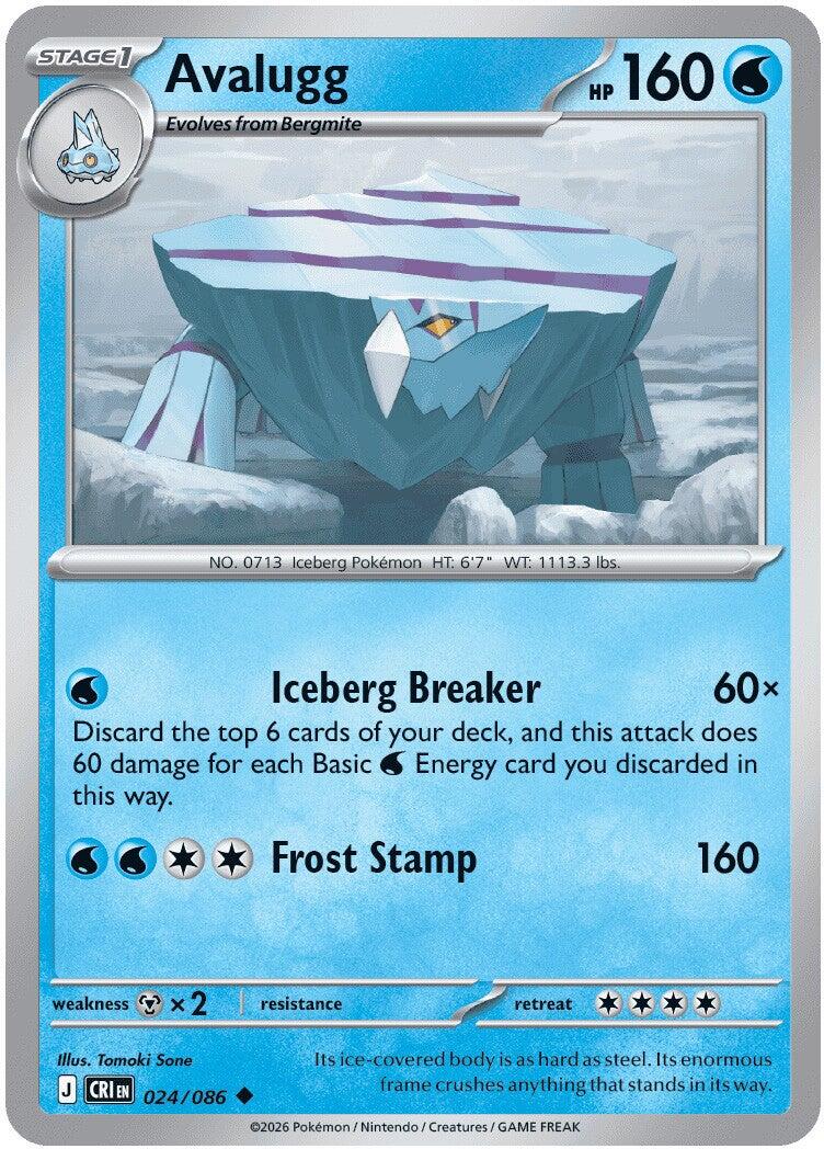 Avalugg (024/086) [Mega Evolution: Chaos Rising] | Jack's On Queen