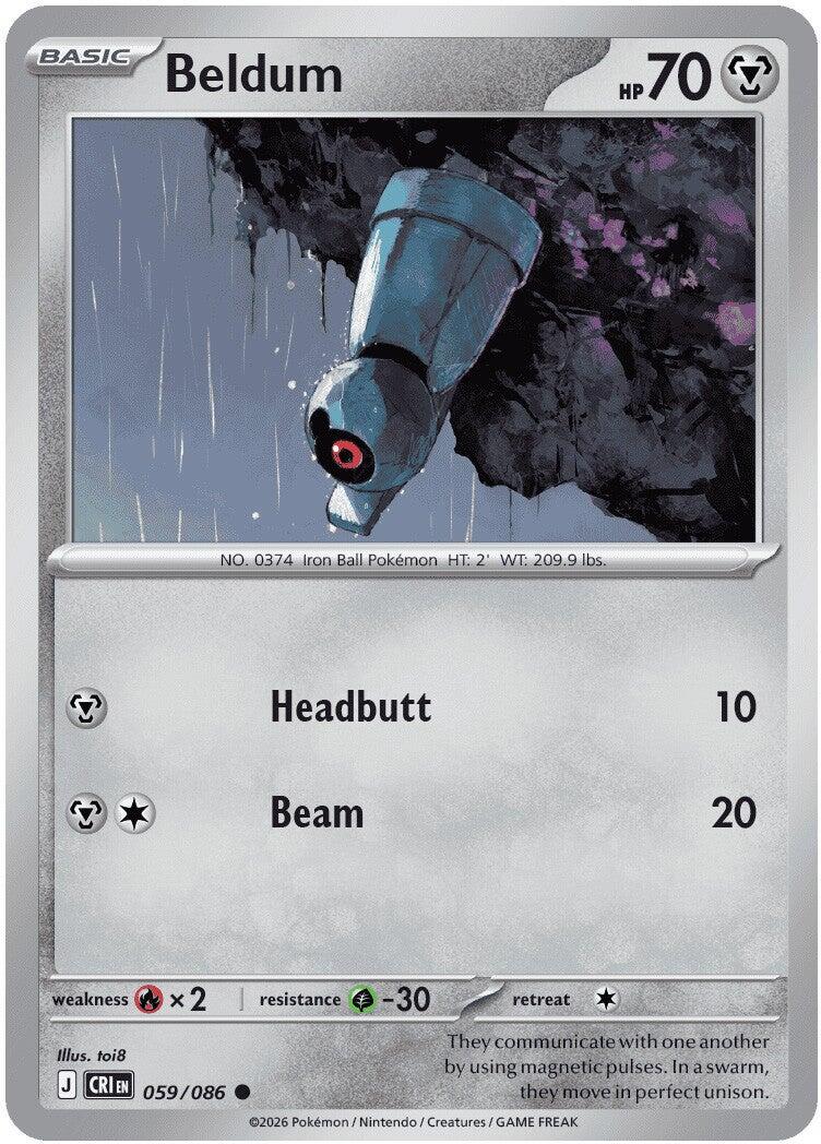 Beldum (059/086) [Mega Evolution: Chaos Rising] | Jack's On Queen