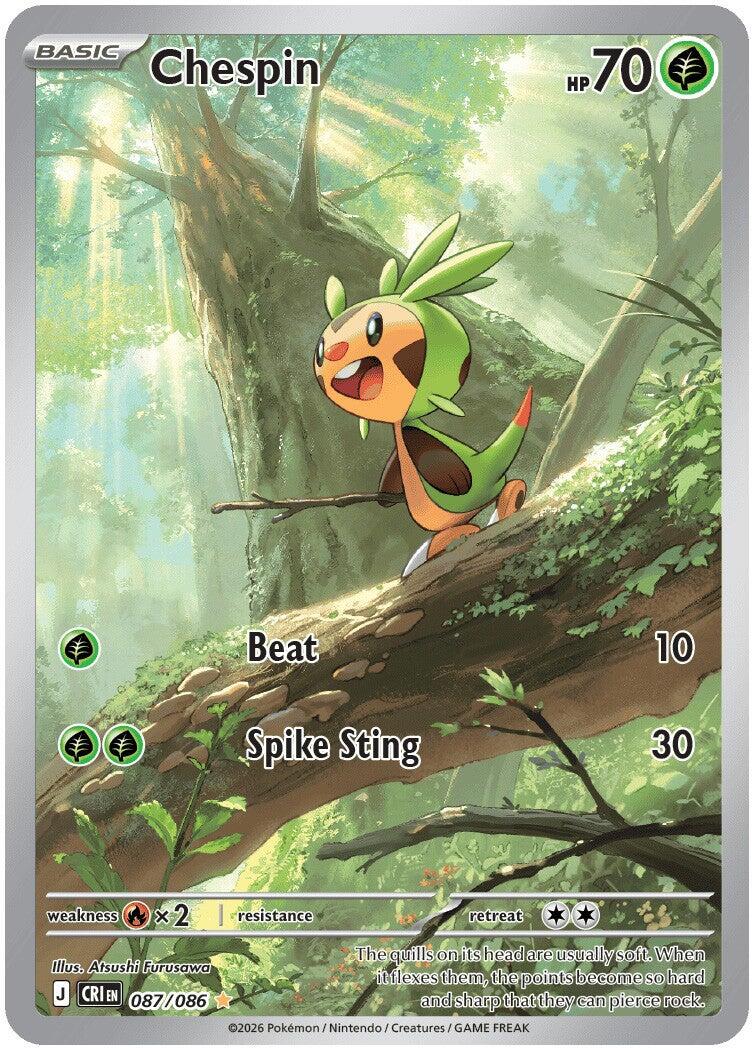 Chespin (087/086) [Mega Evolution: Chaos Rising] | Jack's On Queen