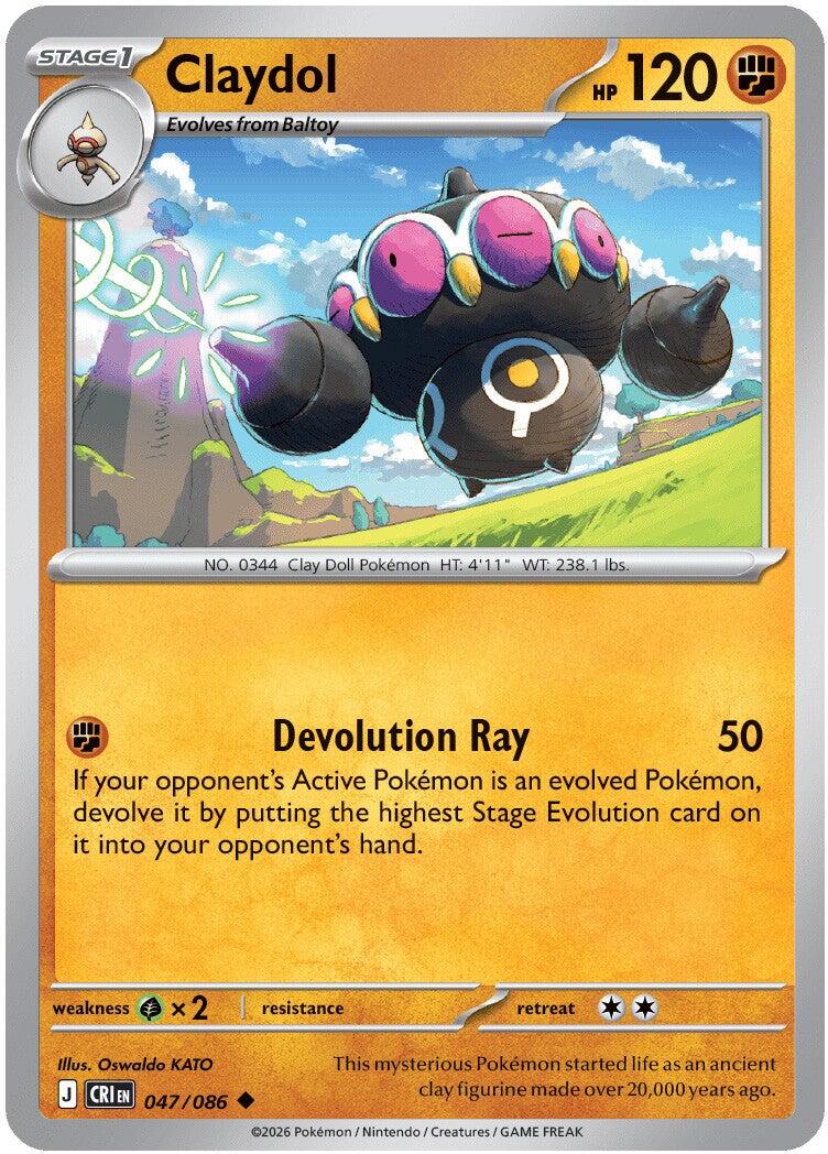 Claydol (047/086) [Mega Evolution: Chaos Rising] | Jack's On Queen