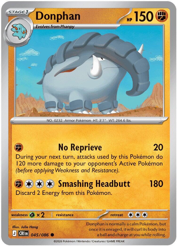 Donphan (045/086) [Mega Evolution: Chaos Rising] | Jack's On Queen