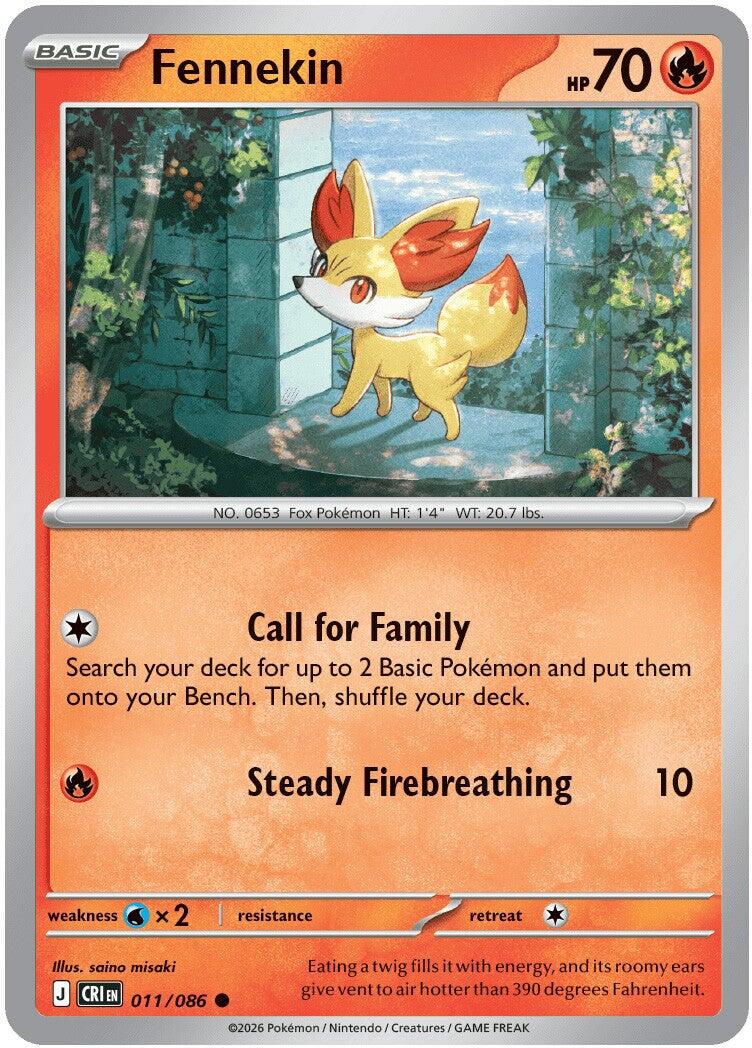 Fennekin (011/086) [Mega Evolution: Chaos Rising] | Jack's On Queen