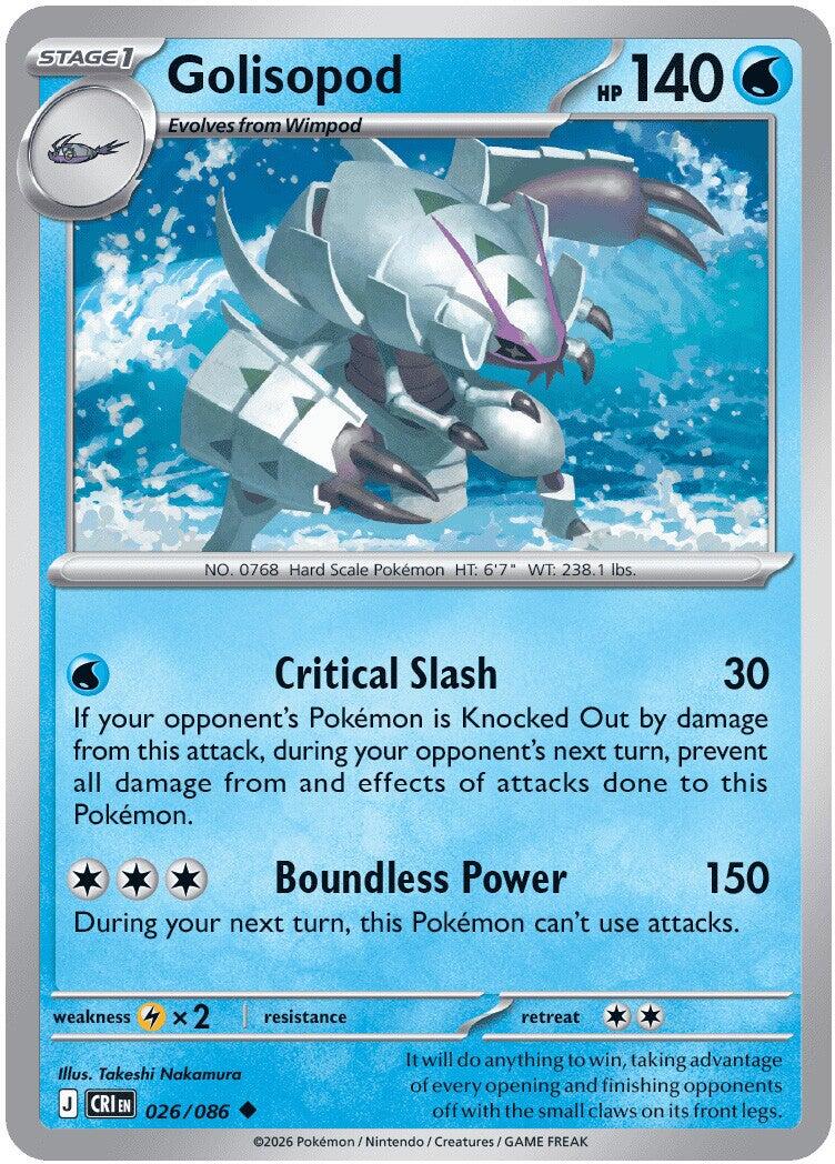 Golisopod (026/086) [Mega Evolution: Chaos Rising] | Jack's On Queen