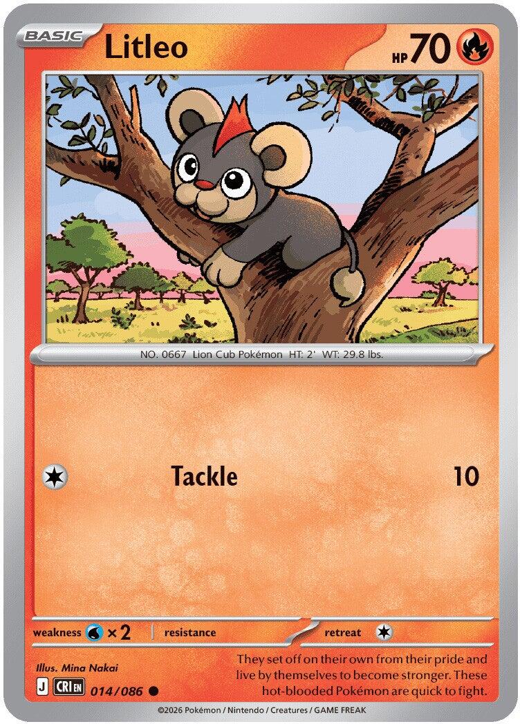 Litleo (014/086) [Mega Evolution: Chaos Rising] | Jack's On Queen
