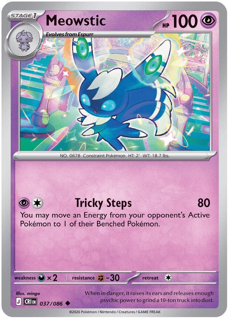 Meowstic (037/086) [Mega Evolution: Chaos Rising] | Jack's On Queen