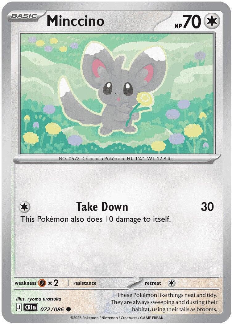 Minccino (072/086) [Mega Evolution: Chaos Rising] | Jack's On Queen