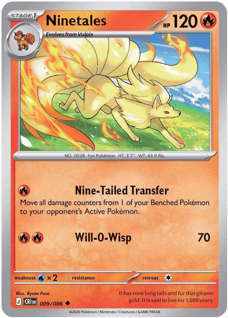 Ninetales (009/086) [Mega Evolution: Chaos Rising] | Jack's On Queen