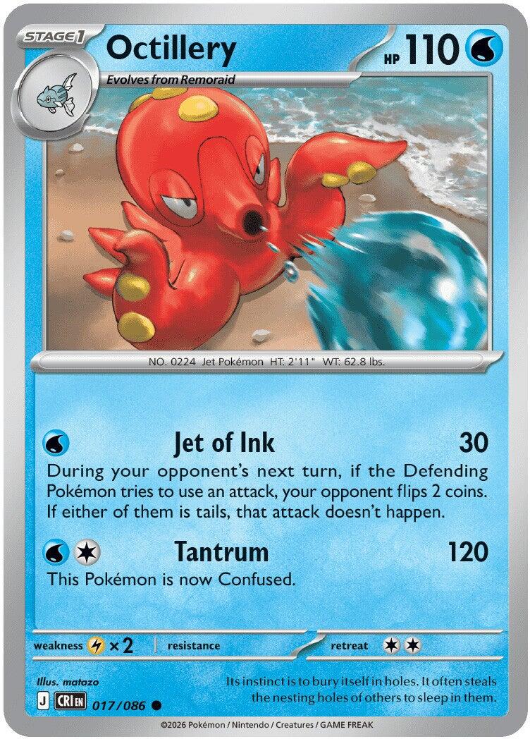 Octillery (017/086) [Mega Evolution: Chaos Rising] | Jack's On Queen