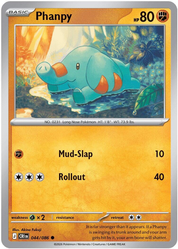 Phanpy (044/086) [Mega Evolution: Chaos Rising] | Jack's On Queen