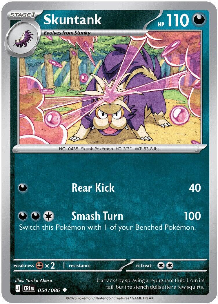 Skuntank (054/086) [Mega Evolution: Chaos Rising] | Jack's On Queen