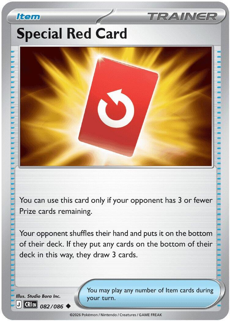 Special Red Card (082/086) [Mega Evolution: Chaos Rising] | Jack's On Queen