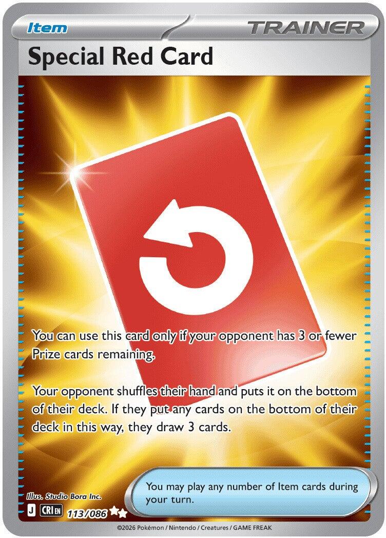 Special Red Card (113/086) [Mega Evolution: Chaos Rising] | Jack's On Queen