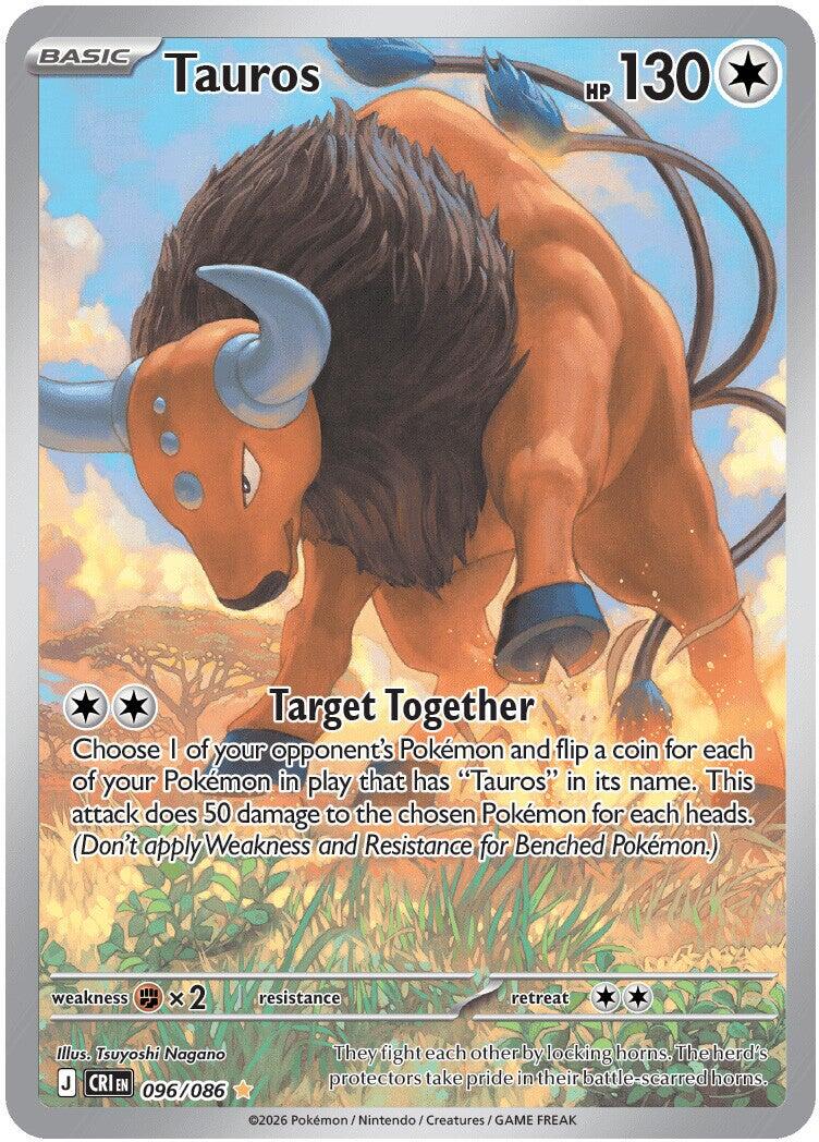 Tauros (096/086) [Mega Evolution: Chaos Rising] | Jack's On Queen