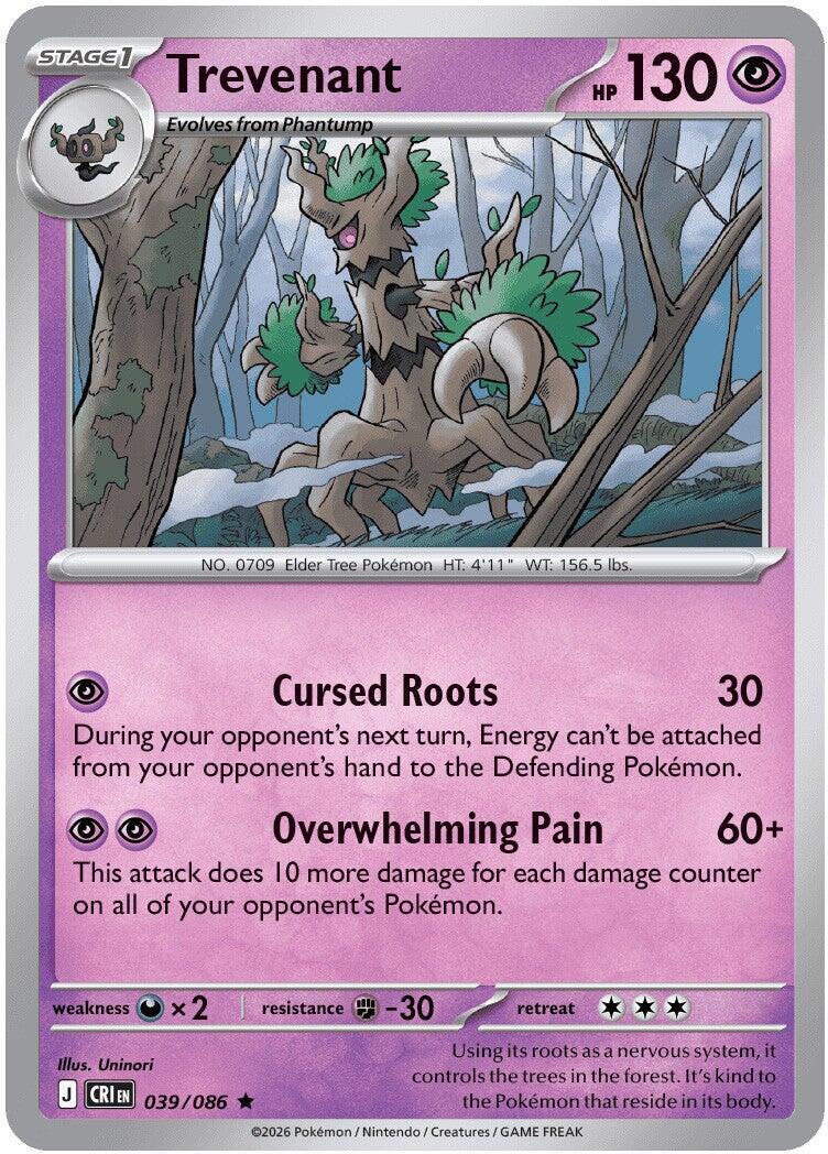 Trevenant (039/086) [Mega Evolution: Chaos Rising] | Jack's On Queen