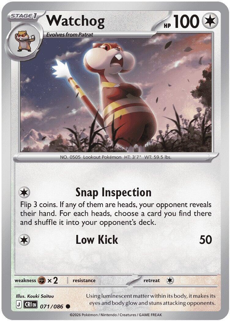Watchog (071/086) [Mega Evolution: Chaos Rising] | Jack's On Queen