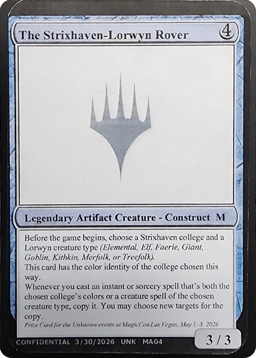 The Strixhaven-Lorwyn Rover [Unknown Event] | Jack's On Queen