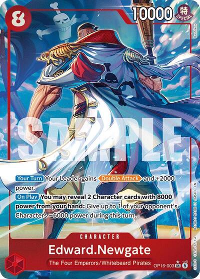 Edward.Newgate (Alternate Art) (OP16-003) [The Time of Battle] | Jack's On Queen