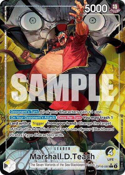 Marshall.D.Teach (080) (Alternate Art) (OP16-080) [The Time of Battle] | Jack's On Queen