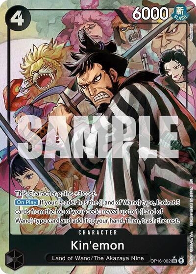Kin'emon (Alternate Art) (OP16-082) [The Time of Battle] | Jack's On Queen