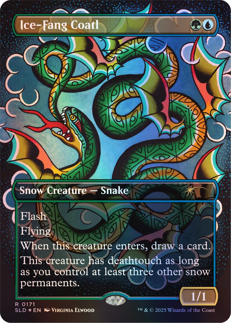 Ice-Fang Coatl (0171) (Rainbow Foil) [Secret Lair Drop Series] | Jack's On Queen