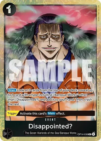 Disappointed? (Premium Card Collection -Best Selection Vol. 6-) (OP14-099) [One Piece Promotion Cards] | Jack's On Queen