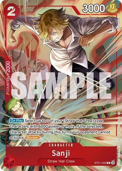 Sanji (Premium Card Collection -Best Selection Vol. 6-) (ST21-003) [One Piece Promotion Cards] | Jack's On Queen