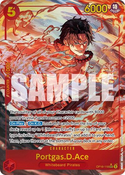 Portgas.D.Ace (118) (Alternate Art) (OP16-118) [The Time of Battle] | Jack's On Queen
