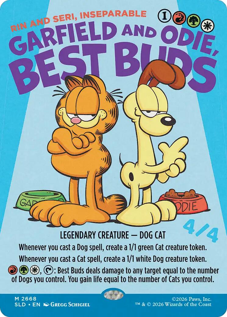 Garfield and Odie, Best Buds - Rin and Seri, Inseparable [Secret Lair Drop Series] | Jack's On Queen