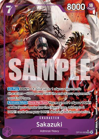 Sakazuki (Alternate Art) (OP16-065) [The Time of Battle] | Jack's On Queen