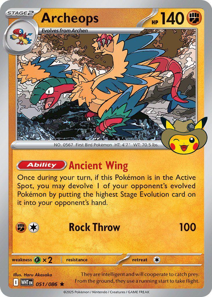 Archeops (051/086) - 051 (Fossil Museum Exclusive) [Mega Evolution Promo] | Jack's On Queen