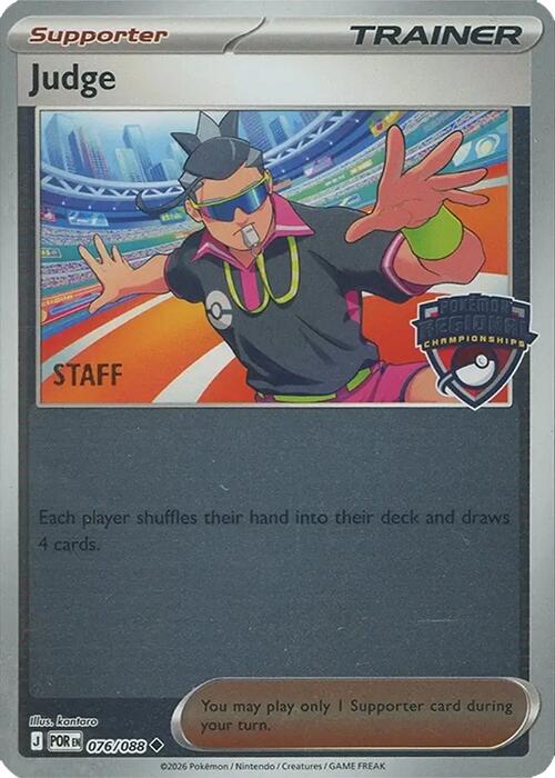 Judge (076/088) (Regional Championships) [Staff] [League & Championship Cards] | Jack's On Queen
