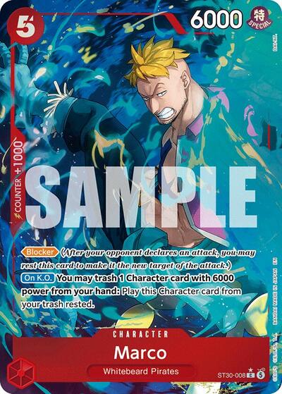 Marco (Full Art) (ST30-008) [Starter Deck EX: Luffy & Ace] | Jack's On Queen