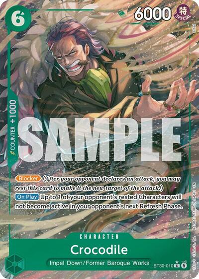 Crocodile (Full Art) (ST30-010) [Starter Deck EX: Luffy & Ace] | Jack's On Queen