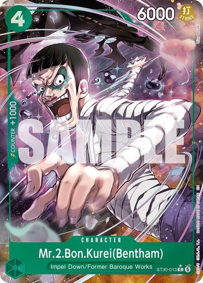 Mr.2.Bon.Kurei(Bentham) (Full Art) (ST30-013) [Starter Deck EX: Luffy & Ace] | Jack's On Queen