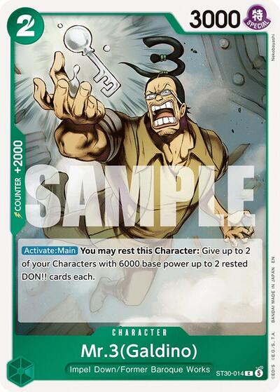 Mr.3(Galdino) (ST30-014) [Starter Deck EX: Luffy & Ace] | Jack's On Queen