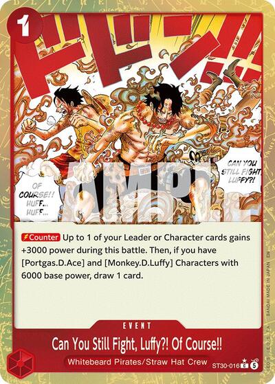 Can You Still Fight, Luffy?! Of Course!! (Parallel) (ST30-016) [Starter Deck EX: Luffy & Ace] | Jack's On Queen