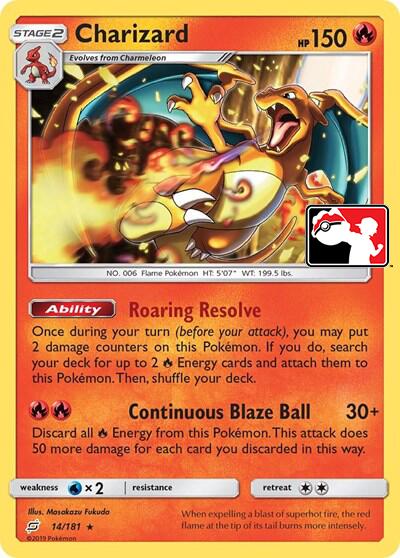 Charizard (14/181) (Library Exclusive) [Sun & Moon: Team Up] | Jack's On Queen