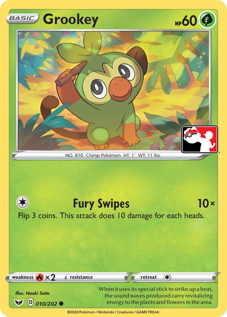 Grookey (011/202) (Library Exclusive) [Sword & Shield: Base Set] | Jack's On Queen