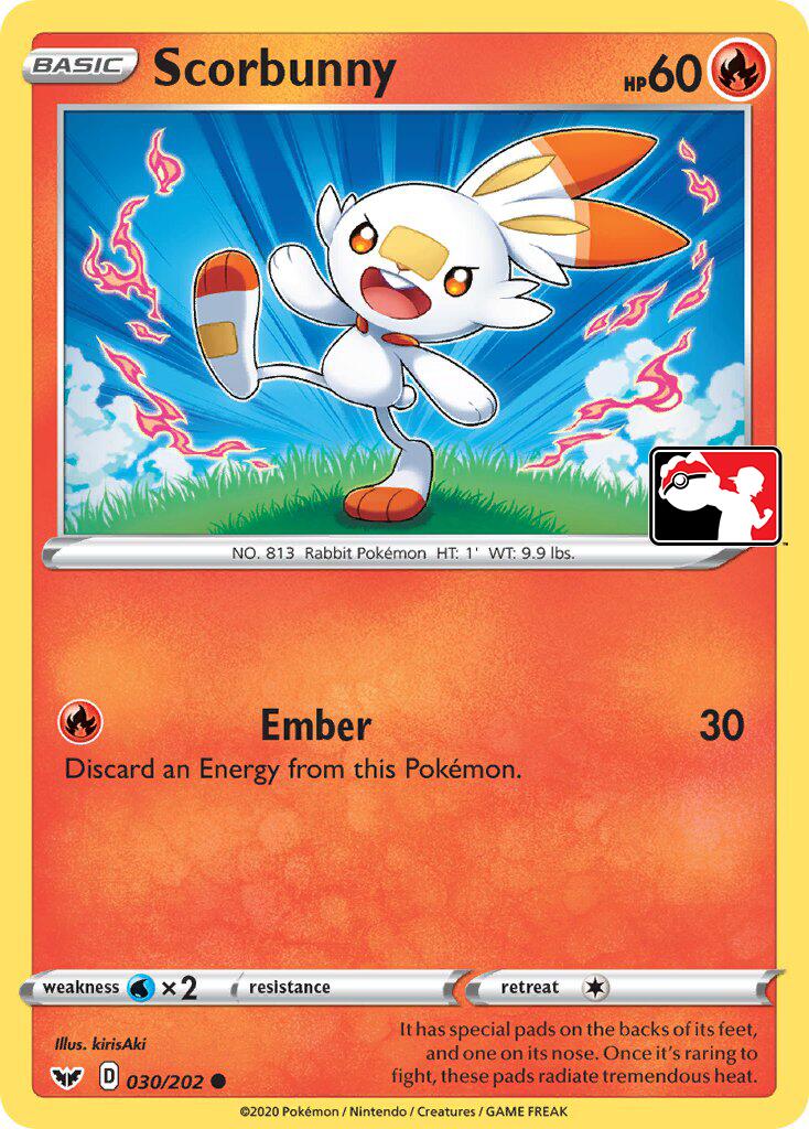 Scorbunny (031/202) (Library Exclusive) [Sword & Shield: Base Set] | Jack's On Queen