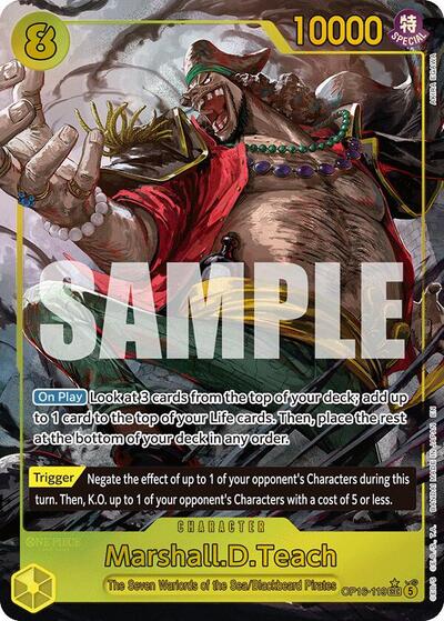 Marshall.D.Teach (119) (Alternate Art) (OP16-119) [The Time of Battle] | Jack's On Queen