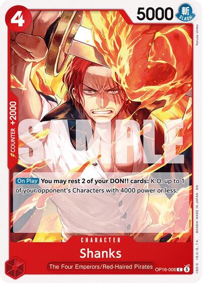 Shanks (OP16-006) [The Time of Battle] | Jack's On Queen