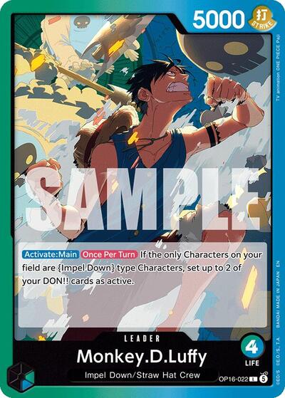 Monkey.D.Luffy (022) (OP16-022) [The Time of Battle] | Jack's On Queen